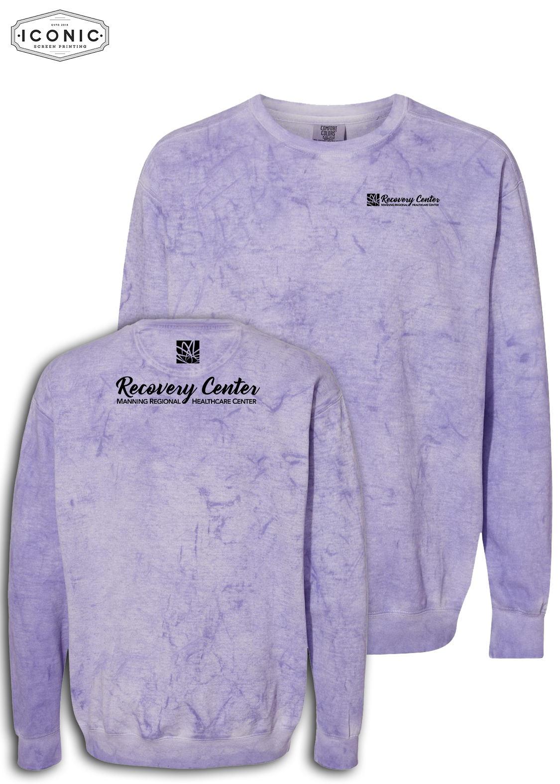Manning Regional Healthcare - Colorblast Crewneck Sweatshirt - print