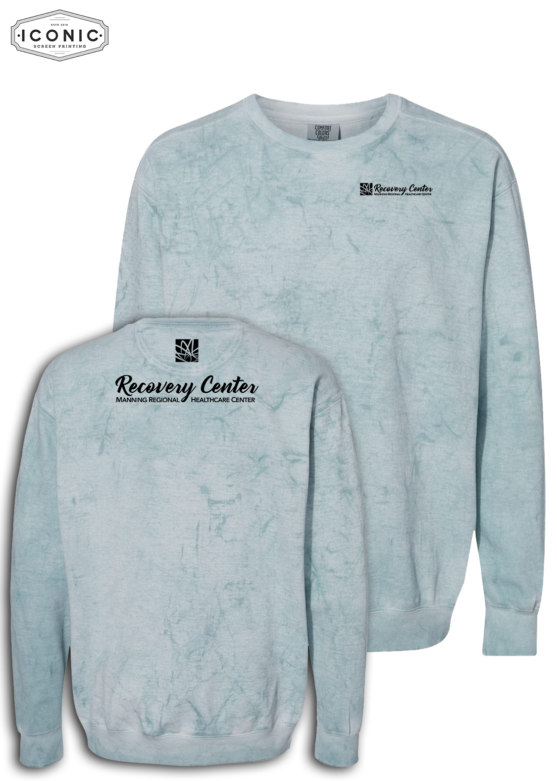 Manning Regional Healthcare - Colorblast Crewneck Sweatshirt - print