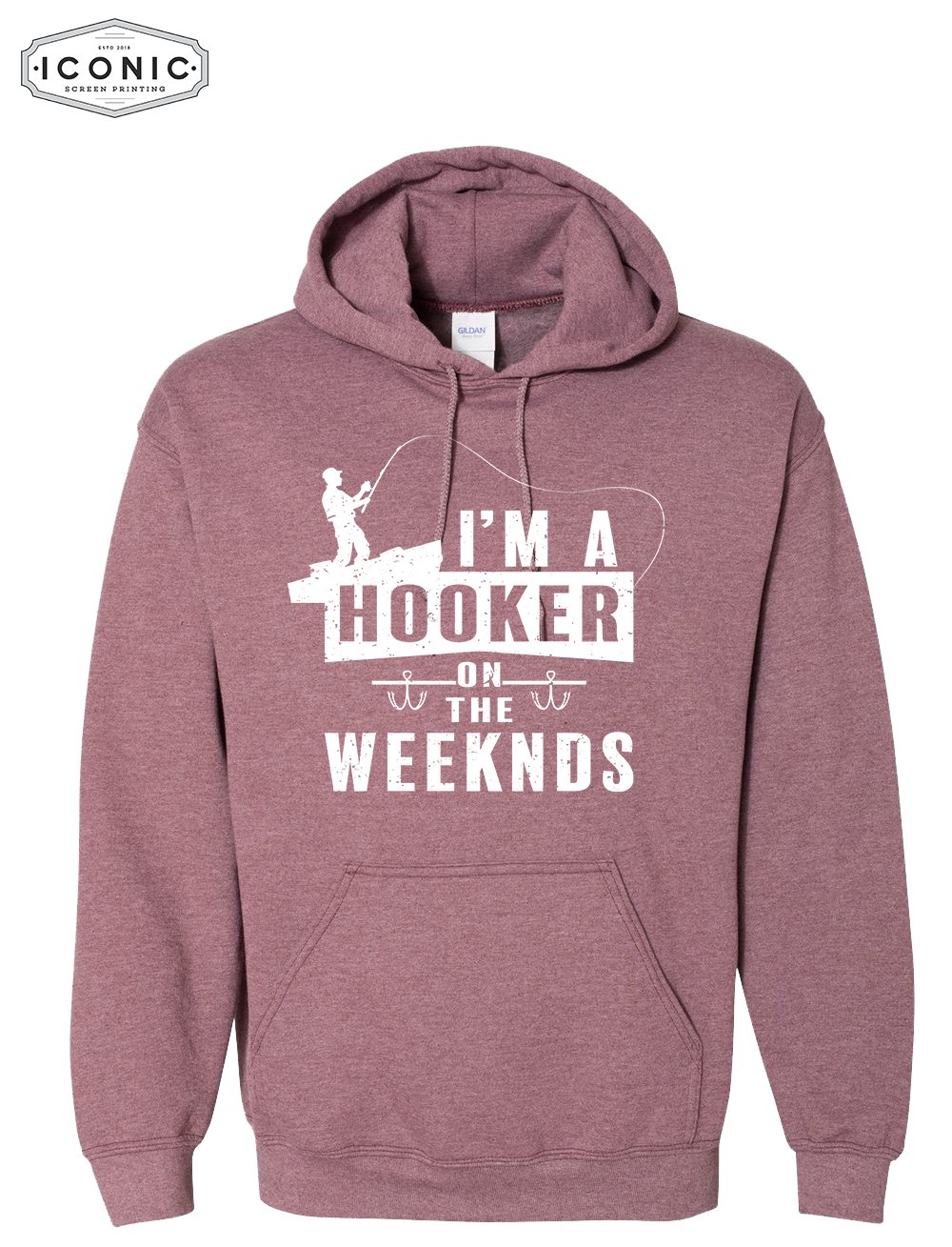Hooker on the Weekends- Heavy Blend Hooded Sweatshirt