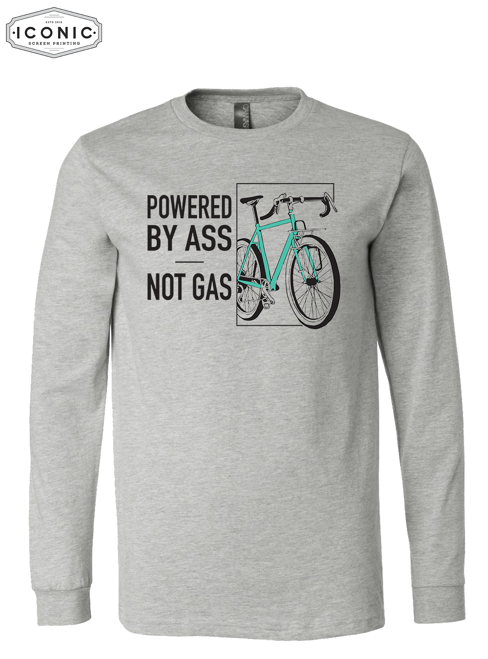 Powered By Ass - D1 - BELLA+CANVAS - Unisex Jersey Long Sleeve Tee