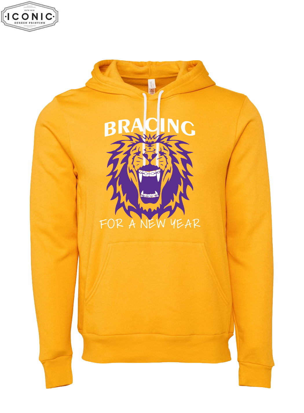 Bracing for a New Year - D4 - Unisex Sponge Fleece Hoodie