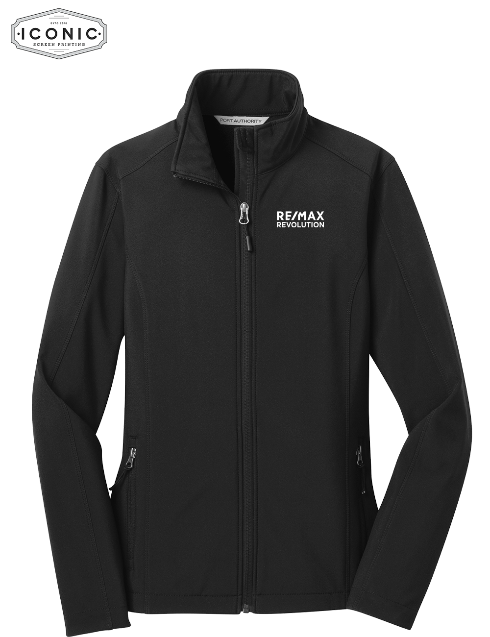 RE/MAX Revolution - Ladies Core Soft Shell Jacket - Embroidery