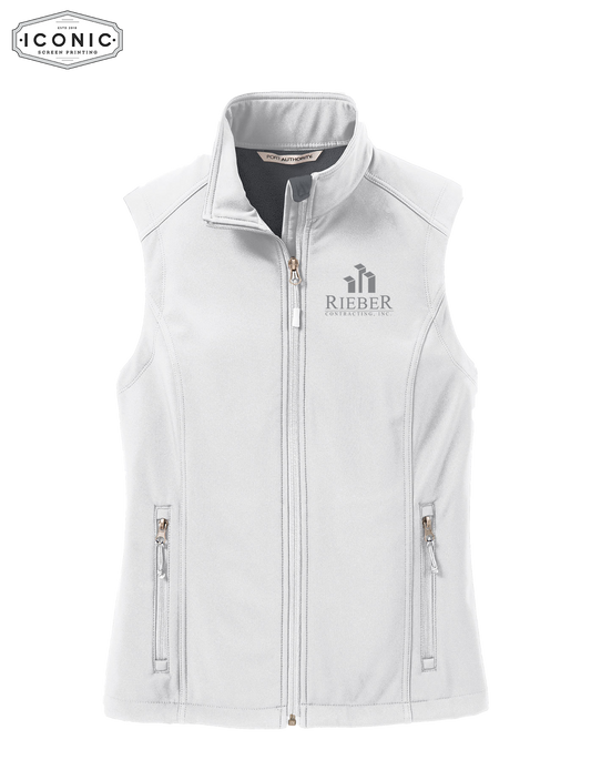 Rieber Contracting - Ladies Core Soft Shell Vest - Embroidery
