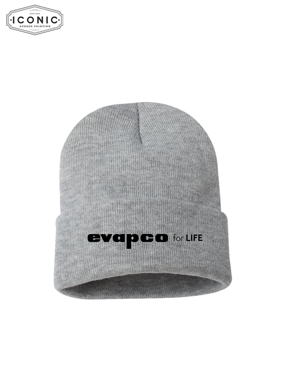 Evapco - Solid 12" Cuffed Beanie