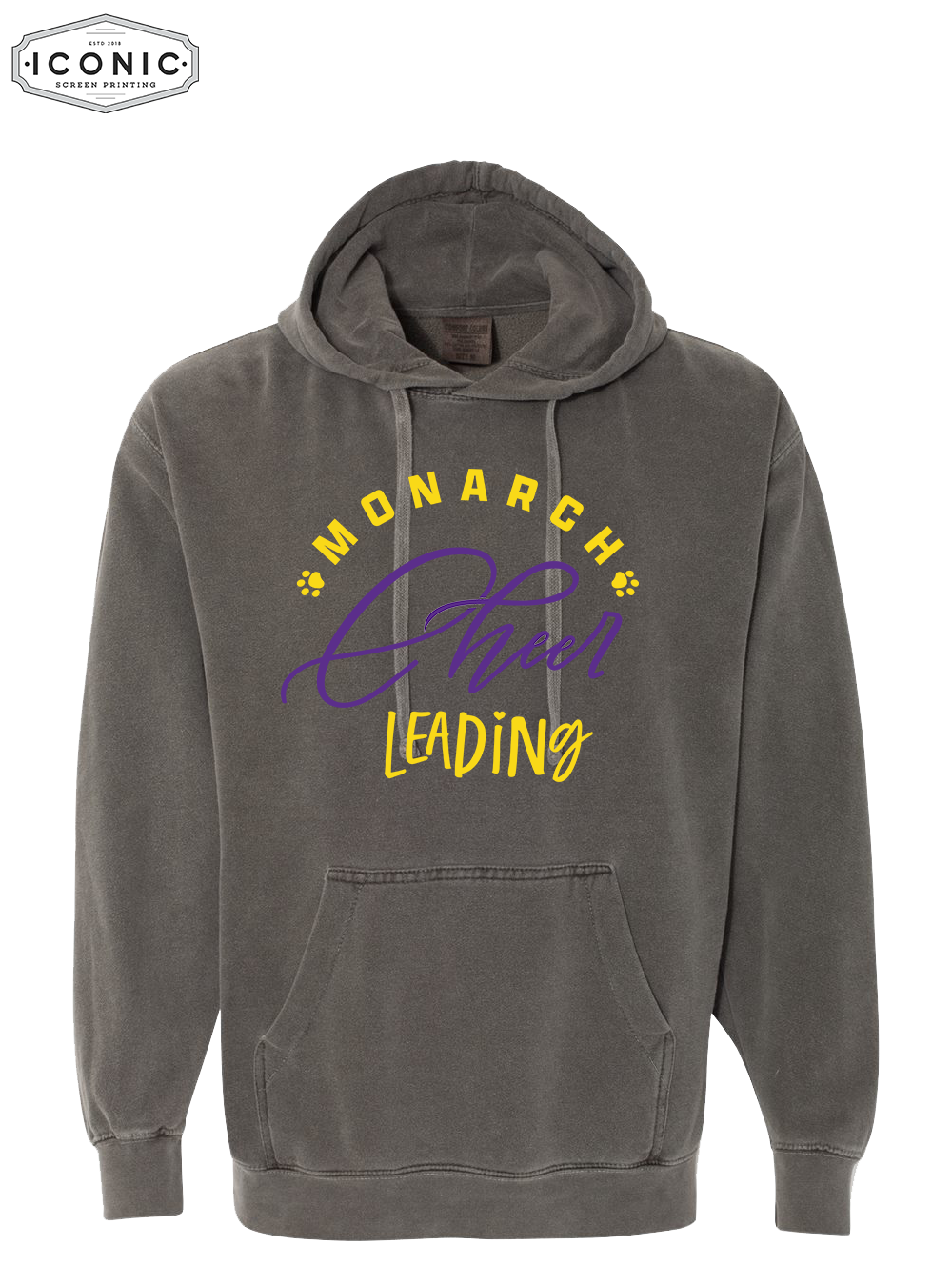 Monarch Cheer Leading - Comfort Colors Garment Dyed Hooded Sweatshirt