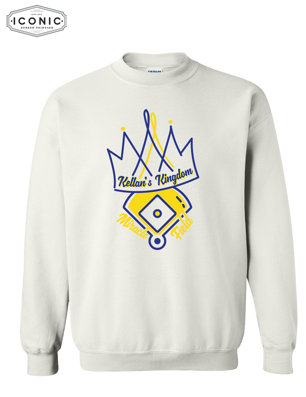 Baseball Crown - Heavy Blend Sweatshirt