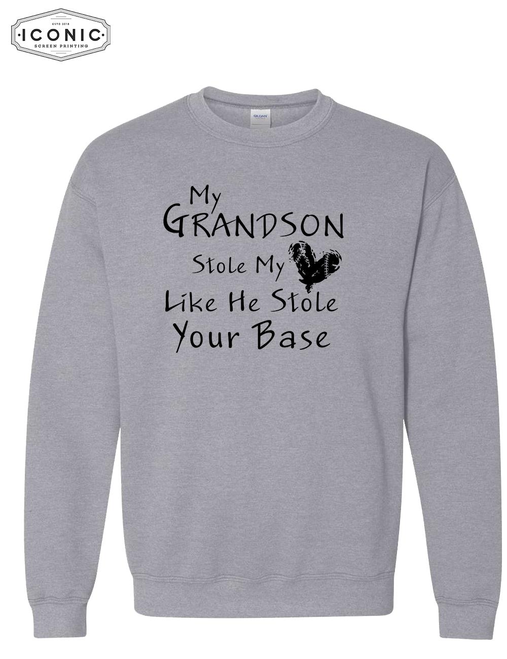 My Grandson Stole My Heart - Heavy Blend Sweatshirt