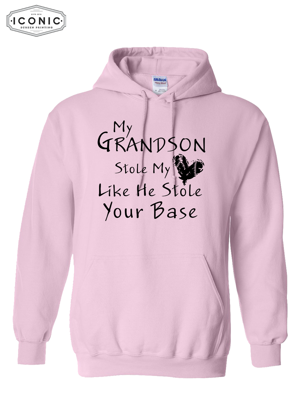 My Grandson Stole My Heart - Heavy Blend Hooded Sweatshirt