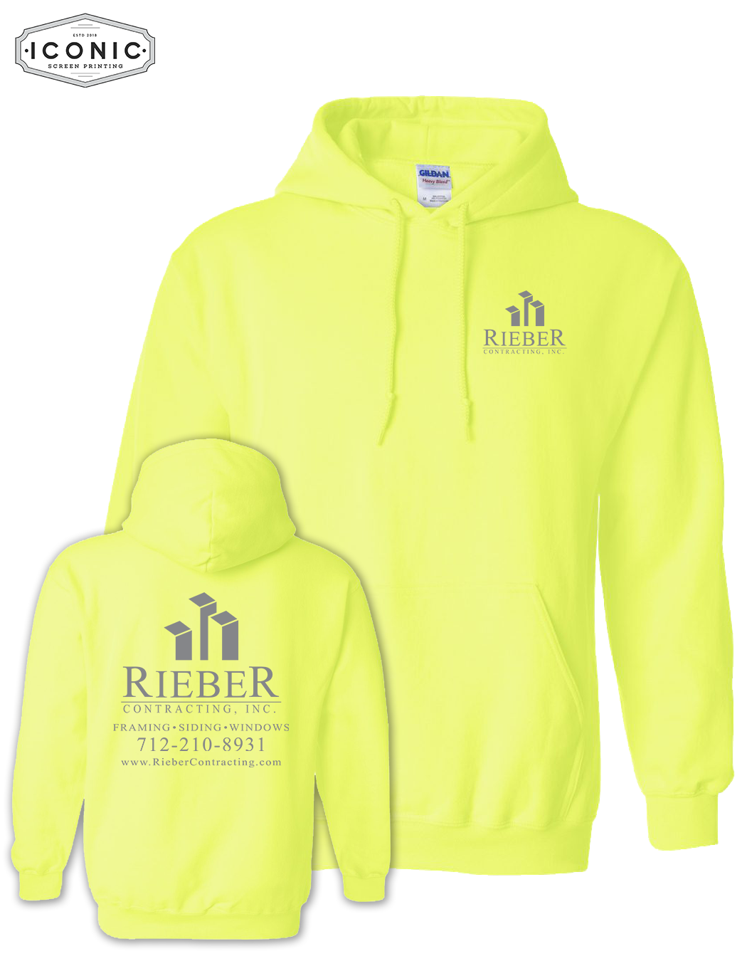 Rieber Contracting - Heavy Blend Hooded Sweatshirt