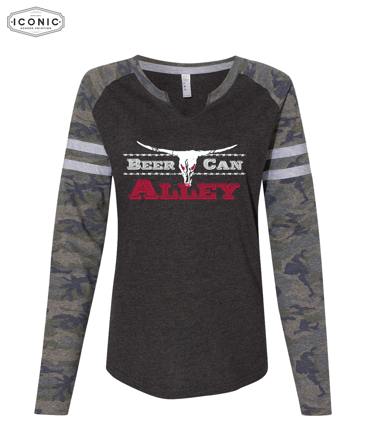 BCA - Women's Fine Jersey Mash Up Long Sleeve