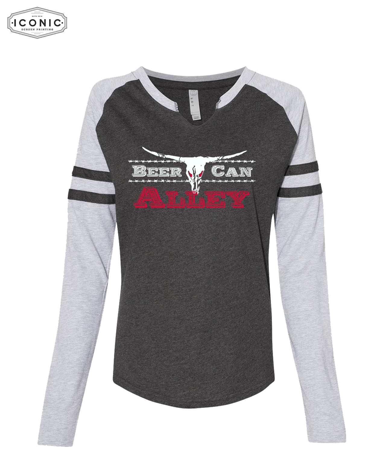 BCA - Women's Fine Jersey Mash Up Long Sleeve