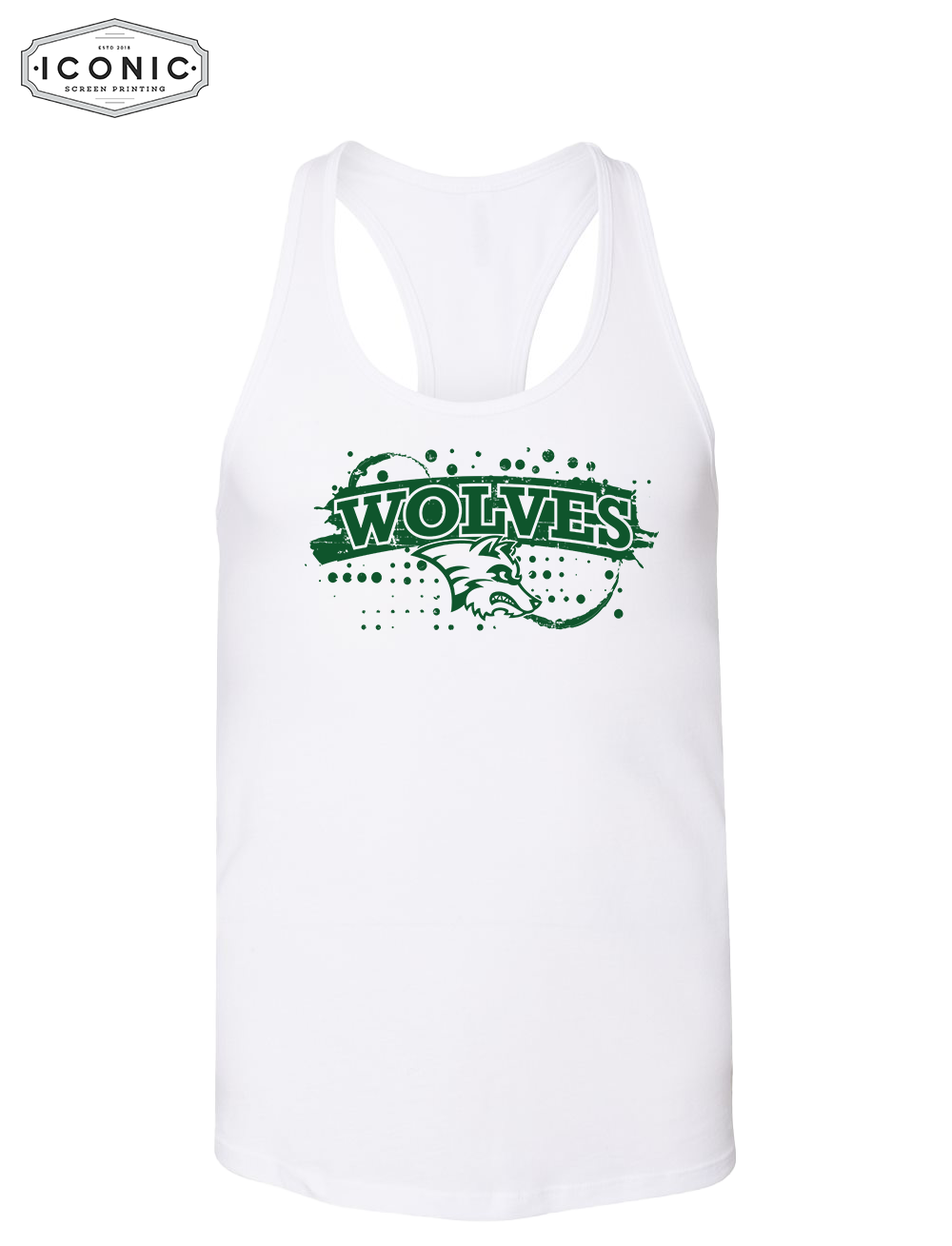 IKM Manning Wolves - Women's Jersey Racerback Tank