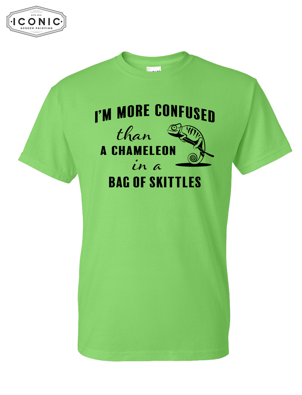 Confused Chameleon - DryBlend T-Shirt