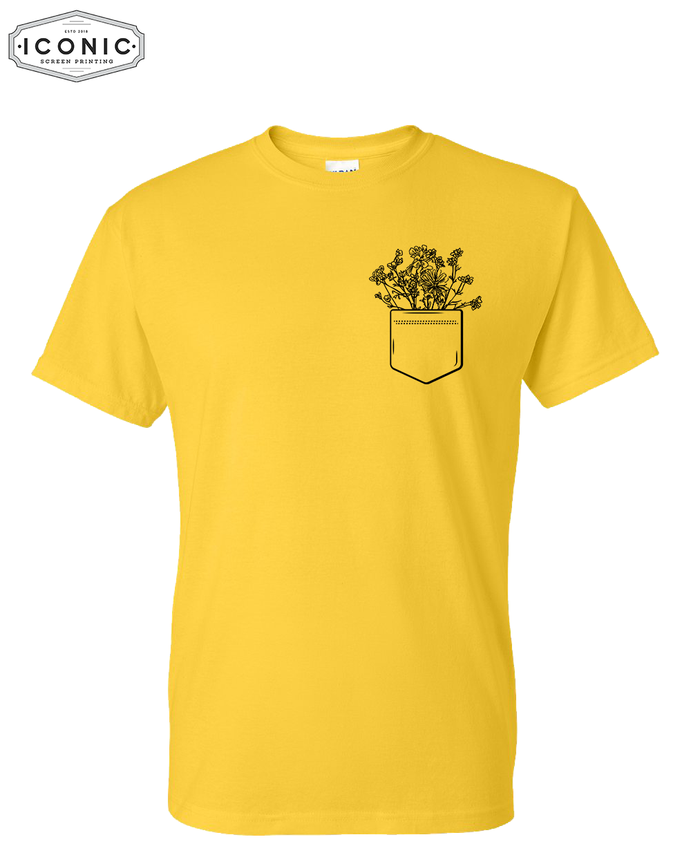 Flower Pocket - DryBlend T-Shirt