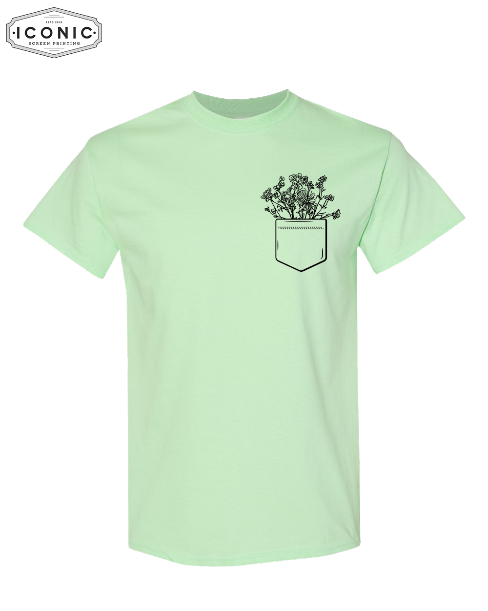 Flower Pocket - DryBlend T-Shirt