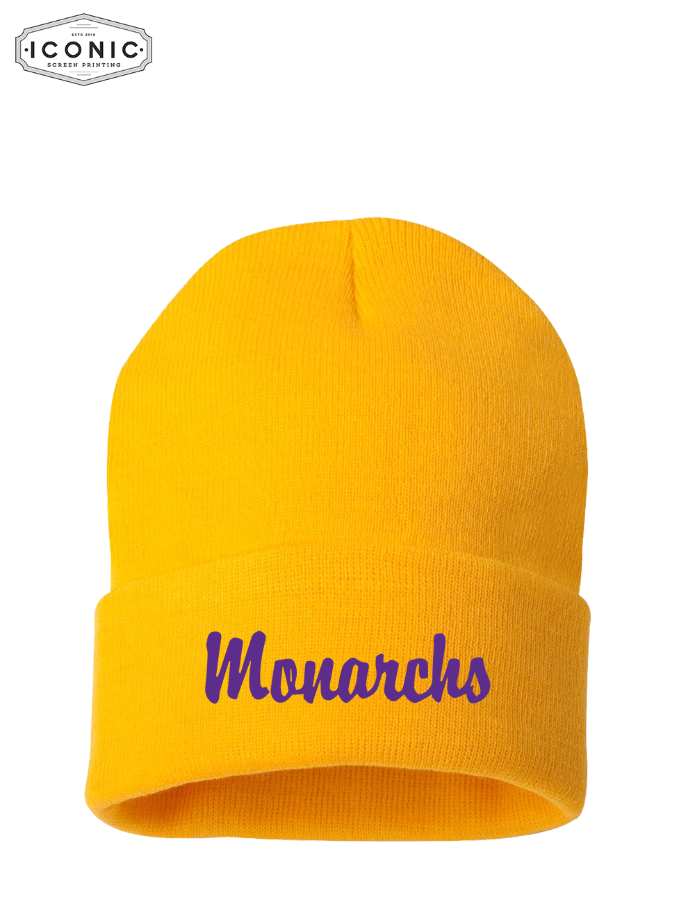 Monarchs Sportmans - Solid 12" Cuffed Beanie