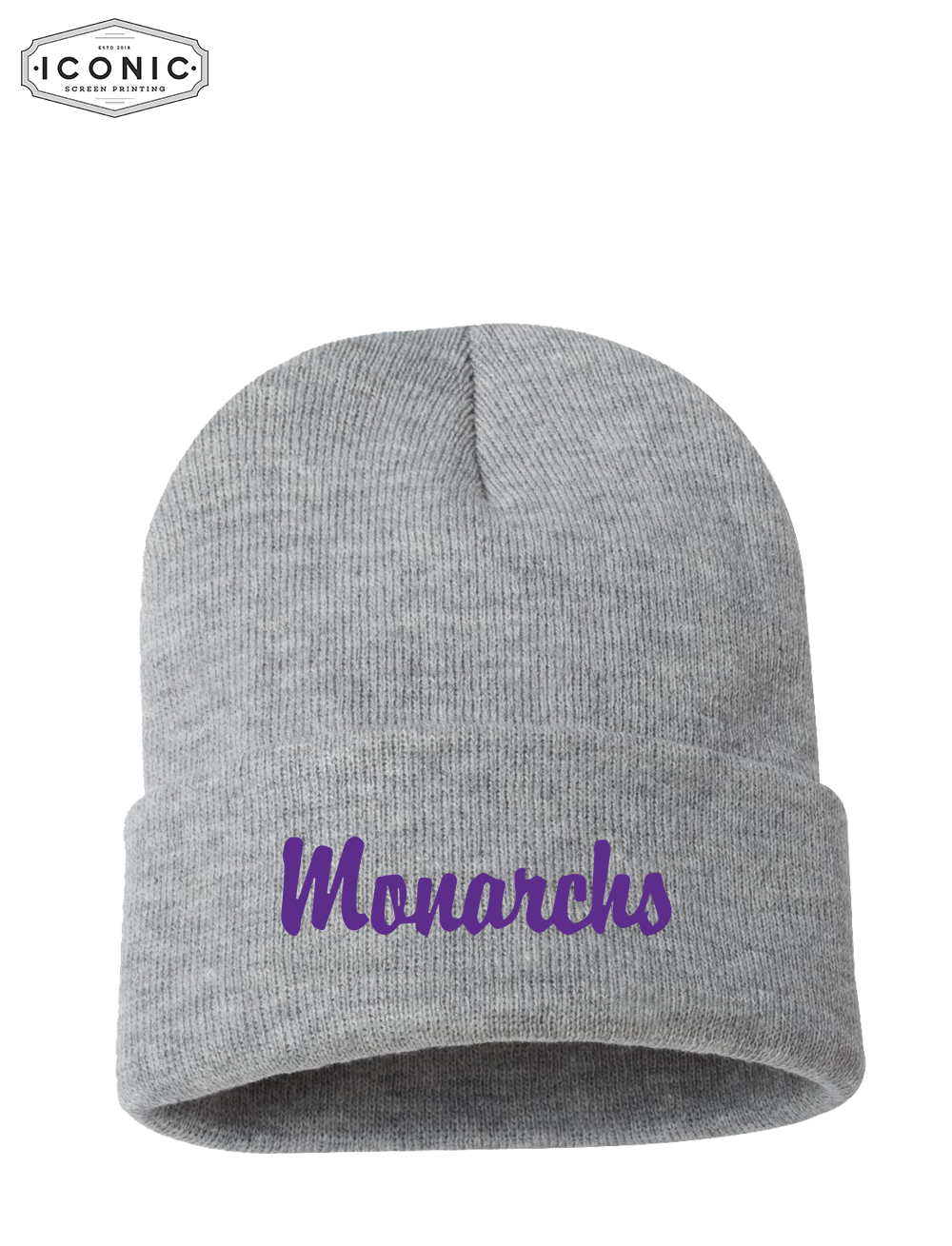 Monarchs Sportmans - Solid 12" Cuffed Beanie