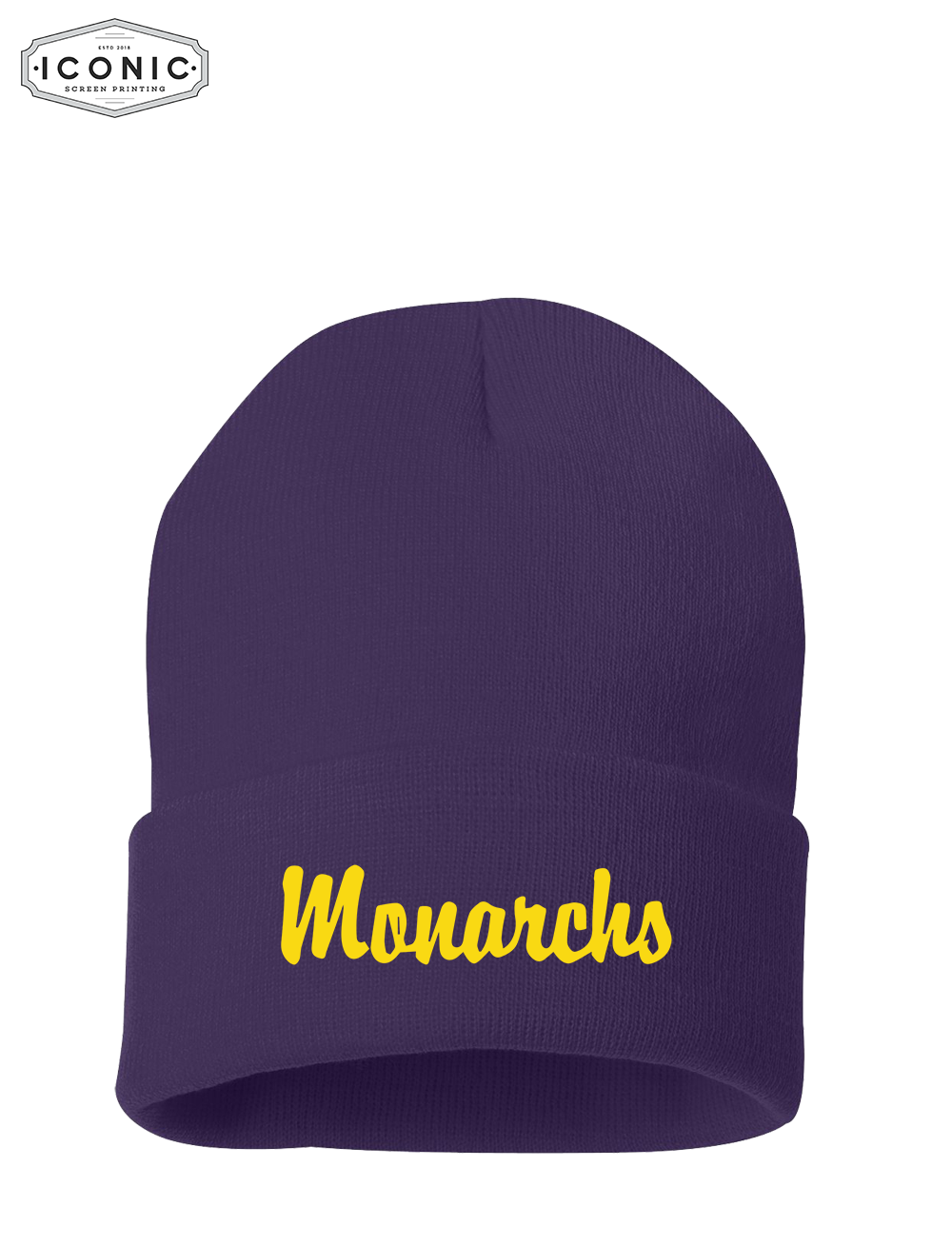 Monarchs Sportmans - Solid 12" Cuffed Beanie