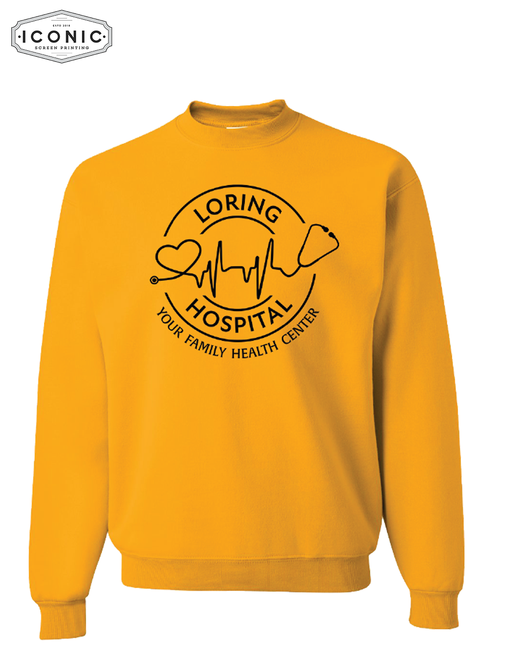 Loring Hospital - Heavy Blend™ Crewneck Sweatshirt