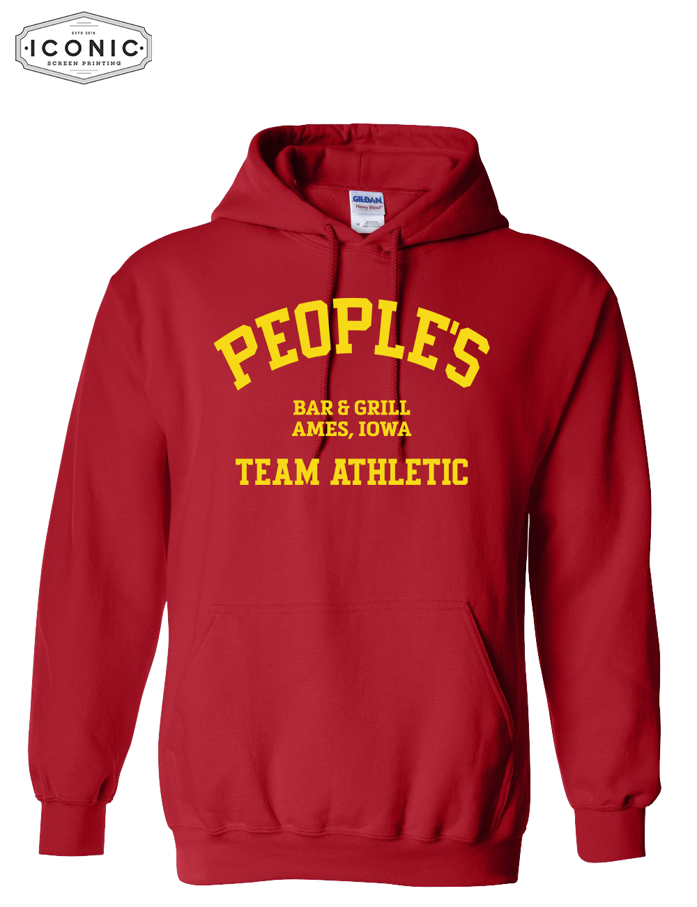 People's Team Athletic Heavy Blend Hooded Sweatshirt