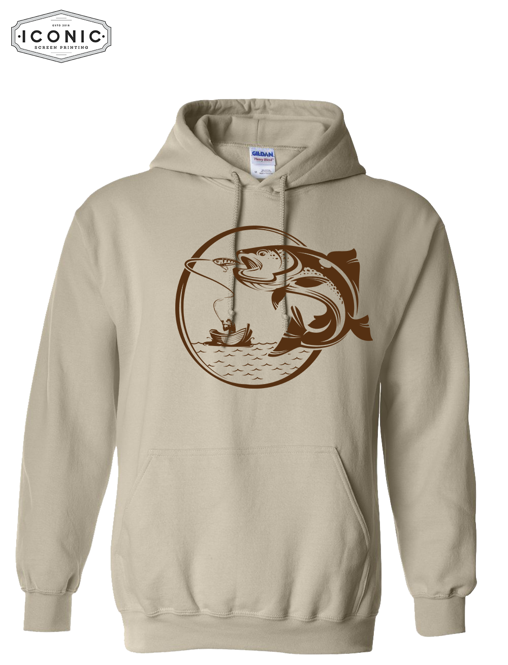 Crazy Fishing - Heavy Blend Hooded Sweatshirt