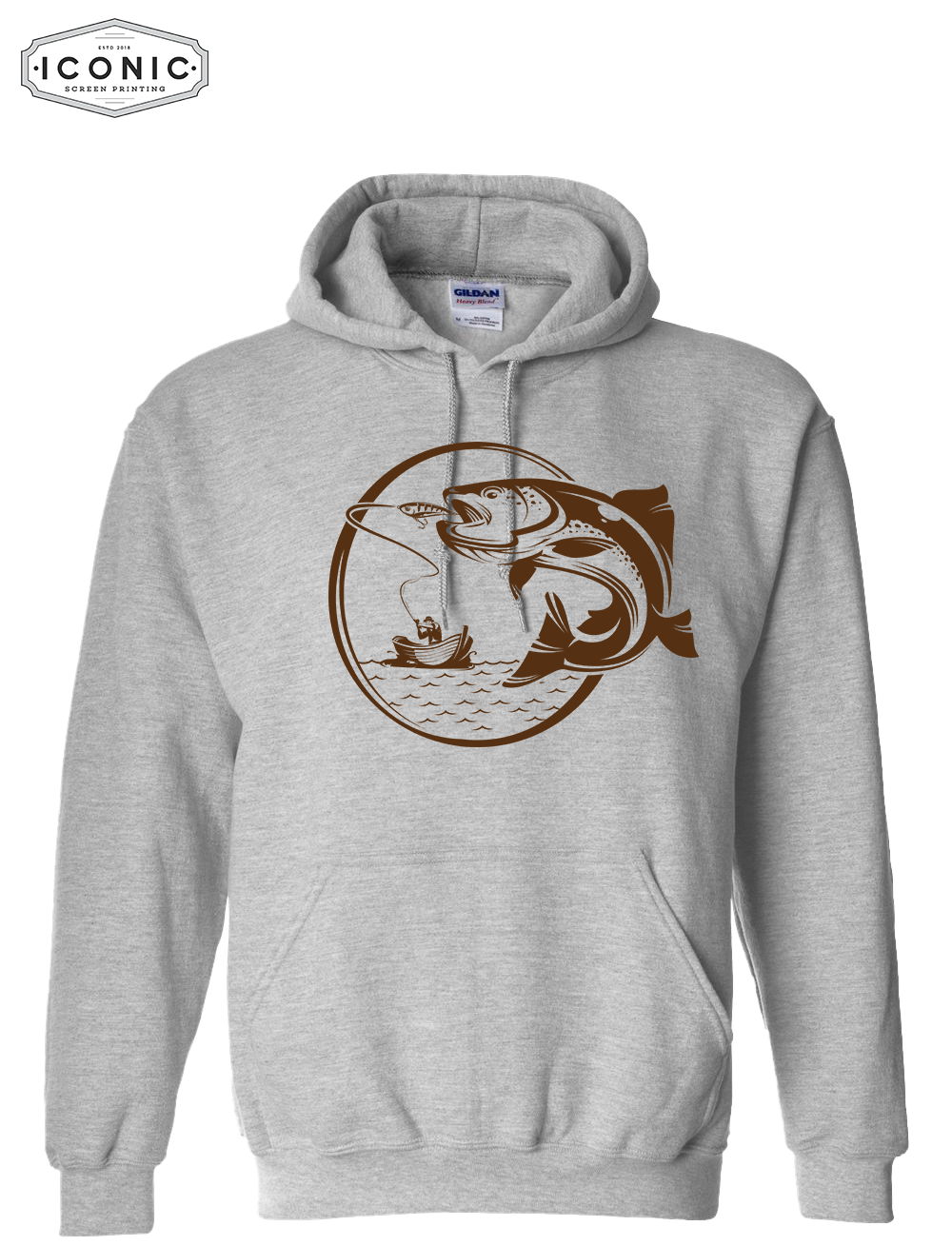 Crazy Fishing - Heavy Blend Hooded Sweatshirt