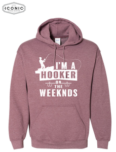 Hooker on the Weekends- Heavy Blend Hooded Sweatshirt