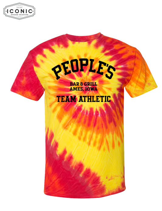 People's Team Athletic - D3- Multi-Color Spiral Tie-Dyed T-Shirt