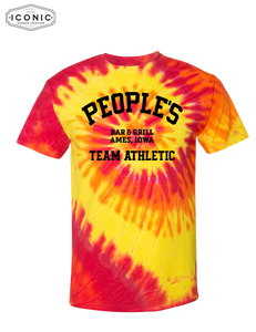 People's Team Athletic - D3- Multi-Color Spiral Tie-Dyed T-Shirt