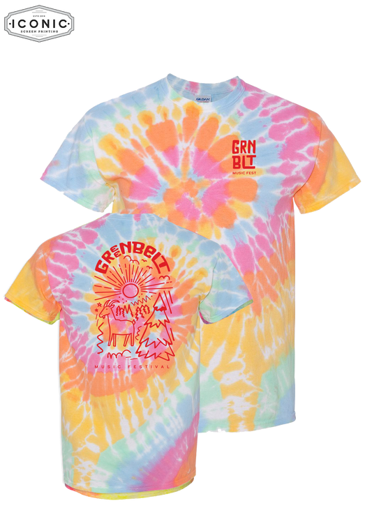 Greenbelt Music Festival - Multi-Color Spiral Tie-Dyed T-Shirt