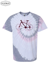 Load image into Gallery viewer, Like Riding A Bike - D3 - Multi-Color Spiral Tie-Dyed T-Shirt
