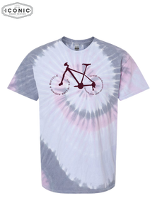 Like Riding A Bike - D3 - Multi-Color Spiral Tie-Dyed T-Shirt