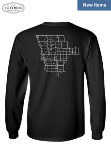 Stingrays with Map - Ultra Cotton Long Sleeve
