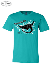 Load image into Gallery viewer, Stingrays with Map - Bella+Canvas-Unisex Jersey Tee
