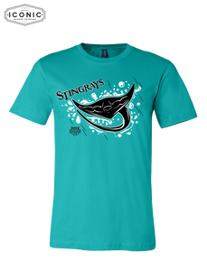 Stingrays with Map - Bella+Canvas-Unisex Jersey Tee