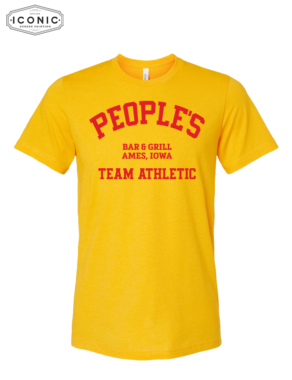People's Team Athletic Unisex CVC Jersey Tee