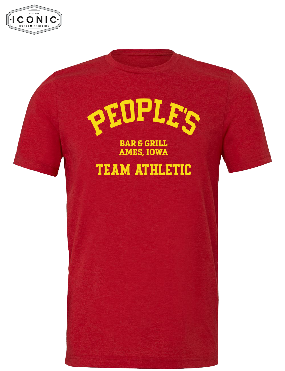 People's Team Athletic Unisex CVC Jersey Tee
