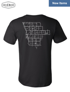 Stingrays with Map - Bella+Canvas-Unisex Jersey Tee