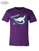 Load image into Gallery viewer, Stingrays with Map - Bella+Canvas-Unisex Jersey Tee
