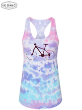 Load image into Gallery viewer, Like Riding A Bike - D3 - Tie-Dyed Racerback Tank Top
