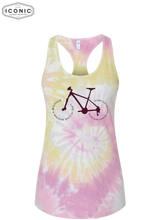 Load image into Gallery viewer, Like Riding A Bike - D3 - Tie-Dyed Racerback Tank Top
