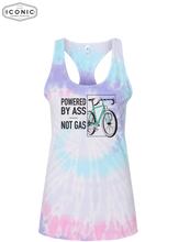 Load image into Gallery viewer, Powered By Ass - D1 - Tie-Dyed Racerback Tank Top
