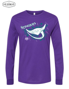 Stingrays with Map - Unisex Jersey Long Sleeve