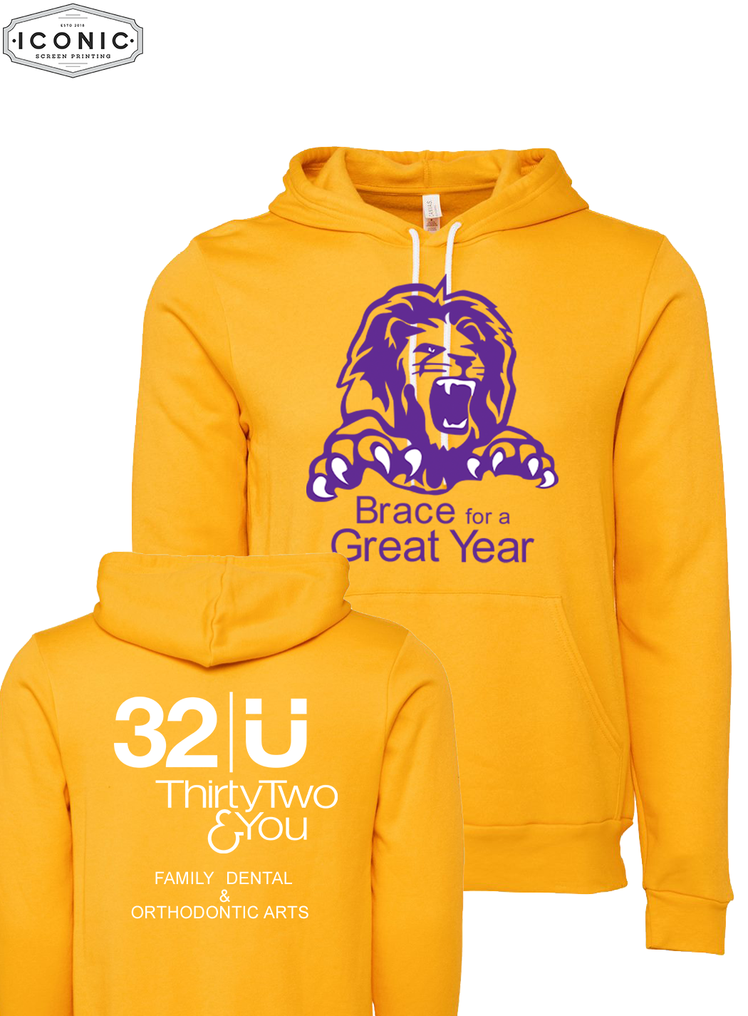 Brace for a Great Year - D5 - Unisex Sponge Fleece Hoodie
