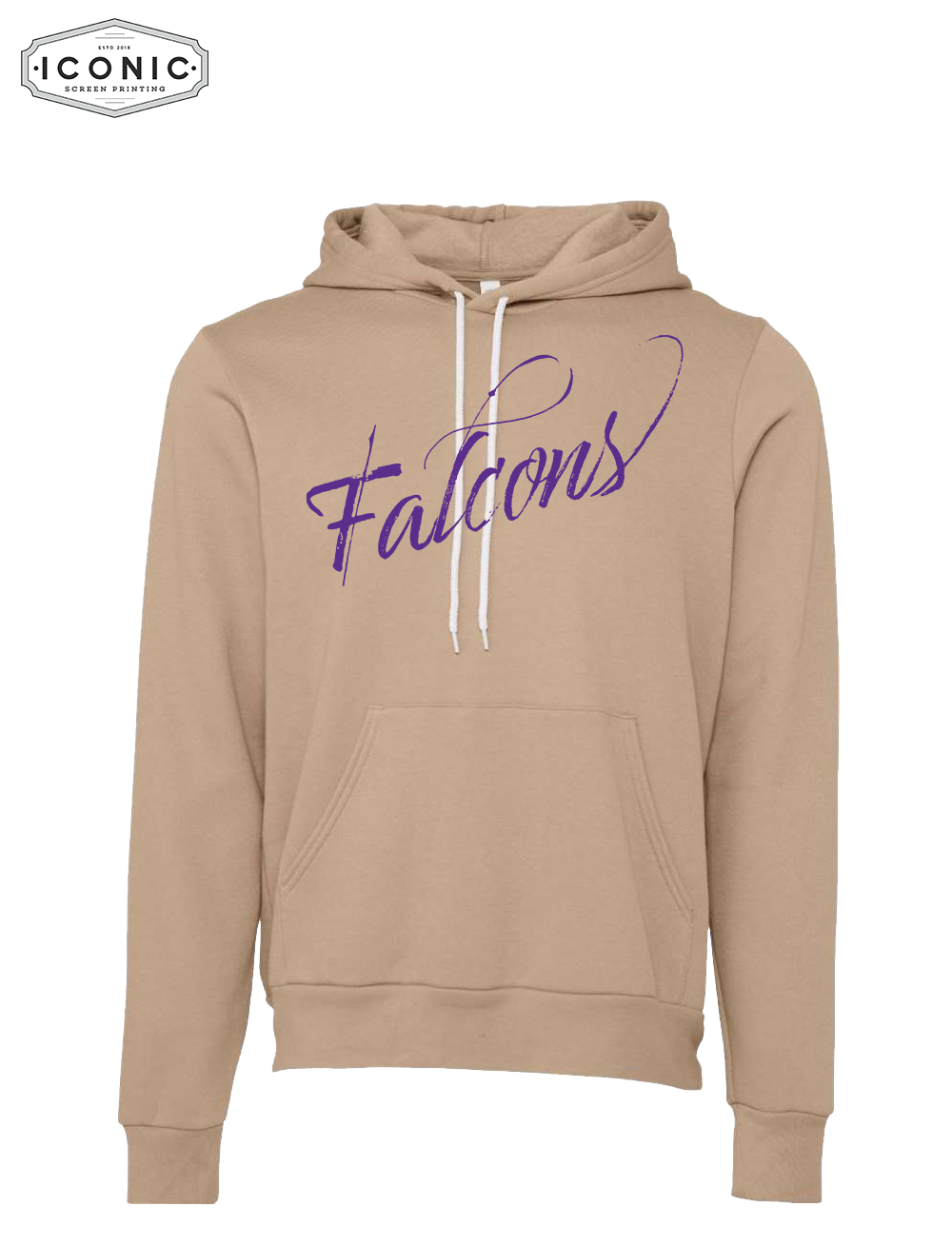 Falcons Script - Sponge Fleece Hoodie