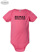 Load image into Gallery viewer, RE/MAX Revolution - Rabbit Skins Infant Fine Jersey Bodysuit - Print
