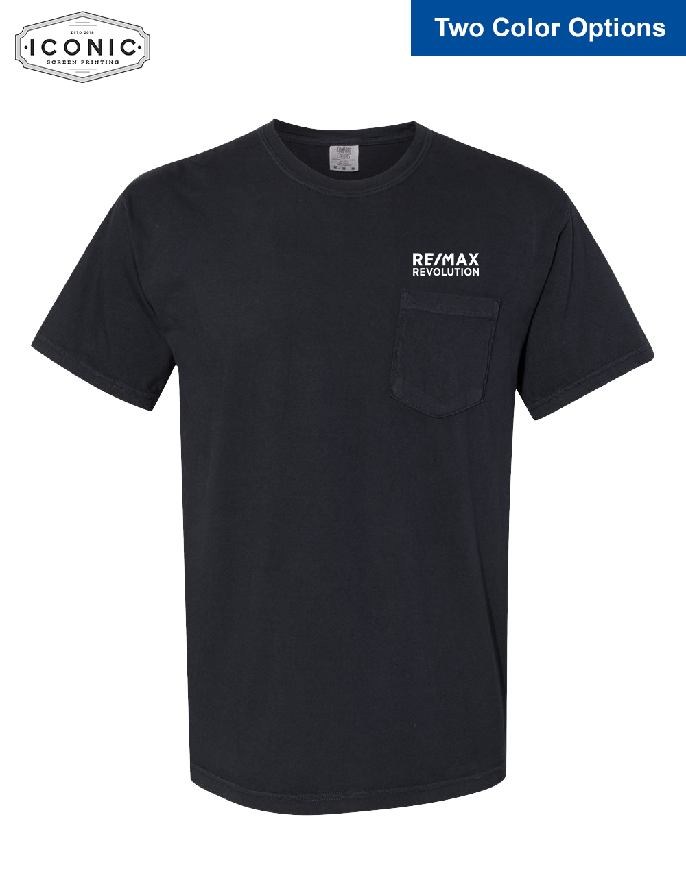 RE/MAX Revolution - Comfort Colors Garment-Dyed Heavyweight Pocket T-Shirt - Print