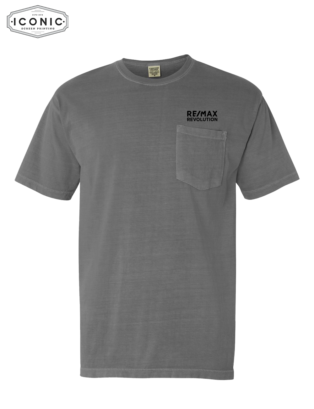 RE/MAX Revolution - Comfort Colors Garment-Dyed Heavyweight Pocket T-Shirt - Print