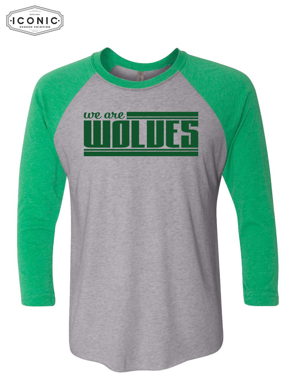 We Are Wolves - Triblend Three-Quarter Raglan T-Shirt