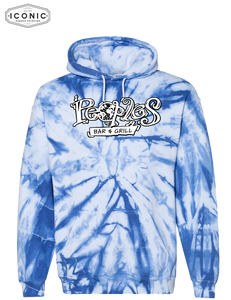 People's Bar & Grill- D6 - Blended Tie-Dyed Hooded Sweatshirt
